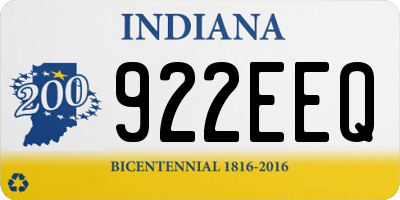 IN license plate 922EEQ