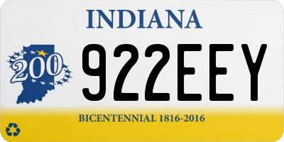 IN license plate 922EEY