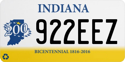 IN license plate 922EEZ
