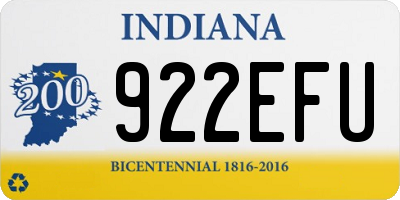IN license plate 922EFU
