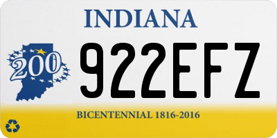 IN license plate 922EFZ