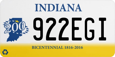 IN license plate 922EGI
