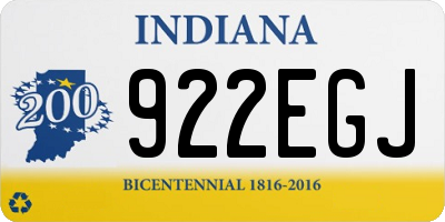 IN license plate 922EGJ
