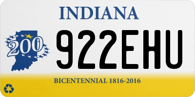 IN license plate 922EHU