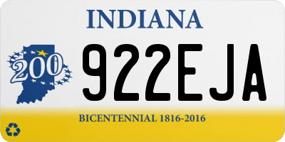 IN license plate 922EJA