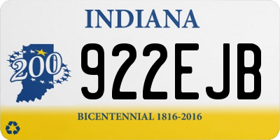 IN license plate 922EJB