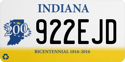 IN license plate 922EJD