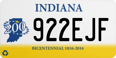 IN license plate 922EJF