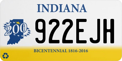 IN license plate 922EJH