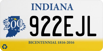 IN license plate 922EJL