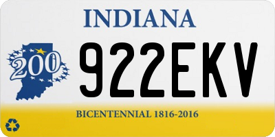 IN license plate 922EKV