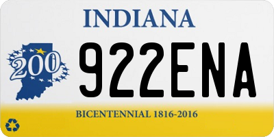 IN license plate 922ENA