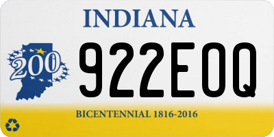IN license plate 922EOQ