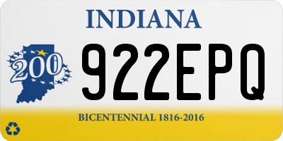 IN license plate 922EPQ
