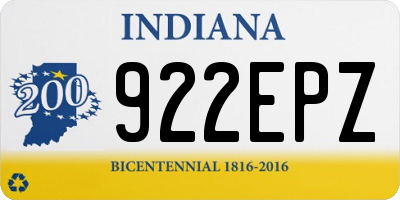 IN license plate 922EPZ