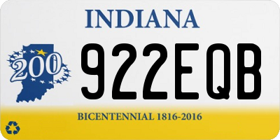 IN license plate 922EQB