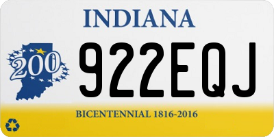 IN license plate 922EQJ