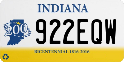 IN license plate 922EQW