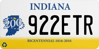 IN license plate 922ETR