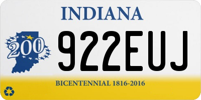 IN license plate 922EUJ