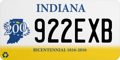 IN license plate 922EXB