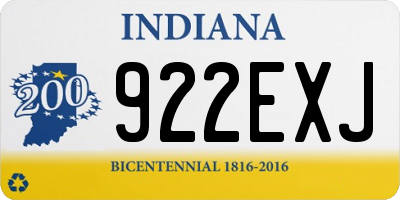 IN license plate 922EXJ