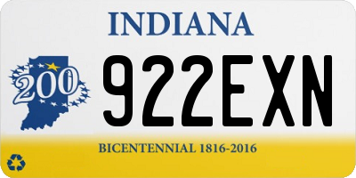 IN license plate 922EXN