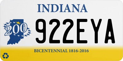 IN license plate 922EYA