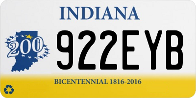 IN license plate 922EYB