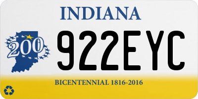 IN license plate 922EYC