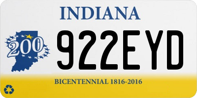IN license plate 922EYD