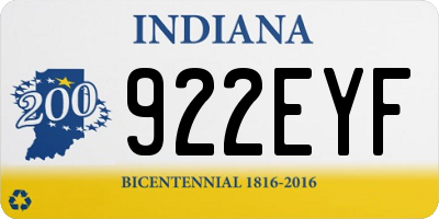 IN license plate 922EYF