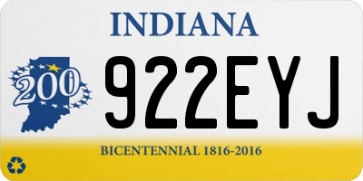 IN license plate 922EYJ