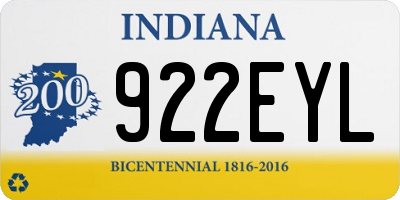 IN license plate 922EYL