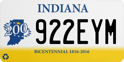IN license plate 922EYM