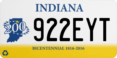 IN license plate 922EYT