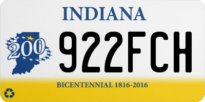 IN license plate 922FCH