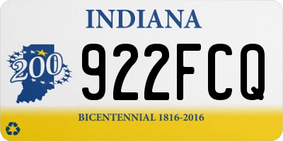 IN license plate 922FCQ