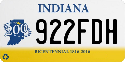 IN license plate 922FDH