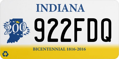 IN license plate 922FDQ