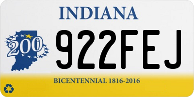 IN license plate 922FEJ