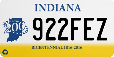 IN license plate 922FEZ