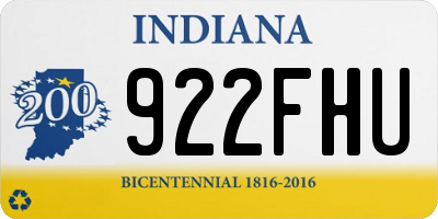 IN license plate 922FHU