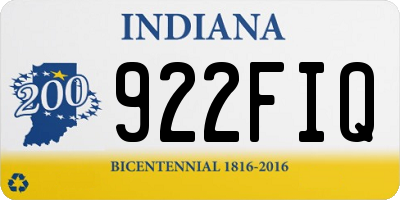 IN license plate 922FIQ