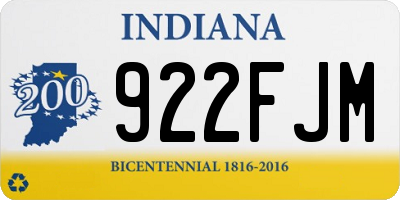 IN license plate 922FJM