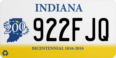IN license plate 922FJQ