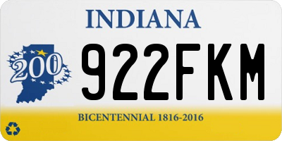 IN license plate 922FKM