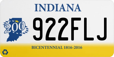 IN license plate 922FLJ