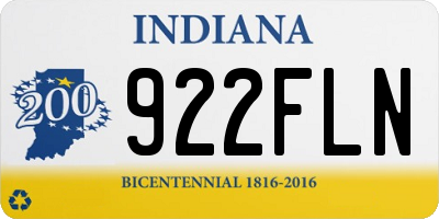 IN license plate 922FLN