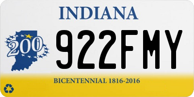 IN license plate 922FMY